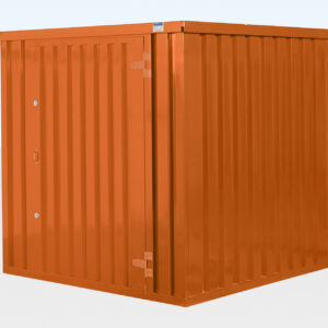 FLAT PACK CUSTOM COLOUR METAL STORAGE CONTAINER