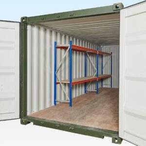CONTAINER RACKING – ADJUSTABLE, HEAVY DUTY TWO TIER (2 BAYS)
