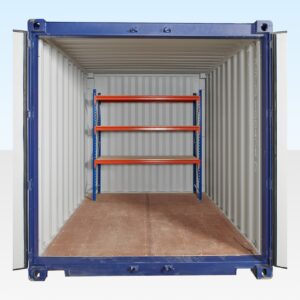 ADJUSTABLE HEAVY DUTY THREE TIER RACKING FOR REAR OF CONTAINER