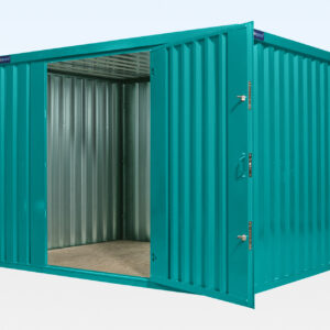 SIDE DOOR FLAT PACKED STORE 3M X 2.1M CUSTOM COLOUR