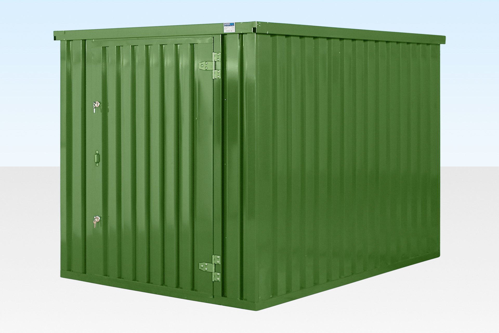 FLAT PACKED STORAGE CONTAINER 3M X 2.1M CUSTOM COLOUR - Image 6
