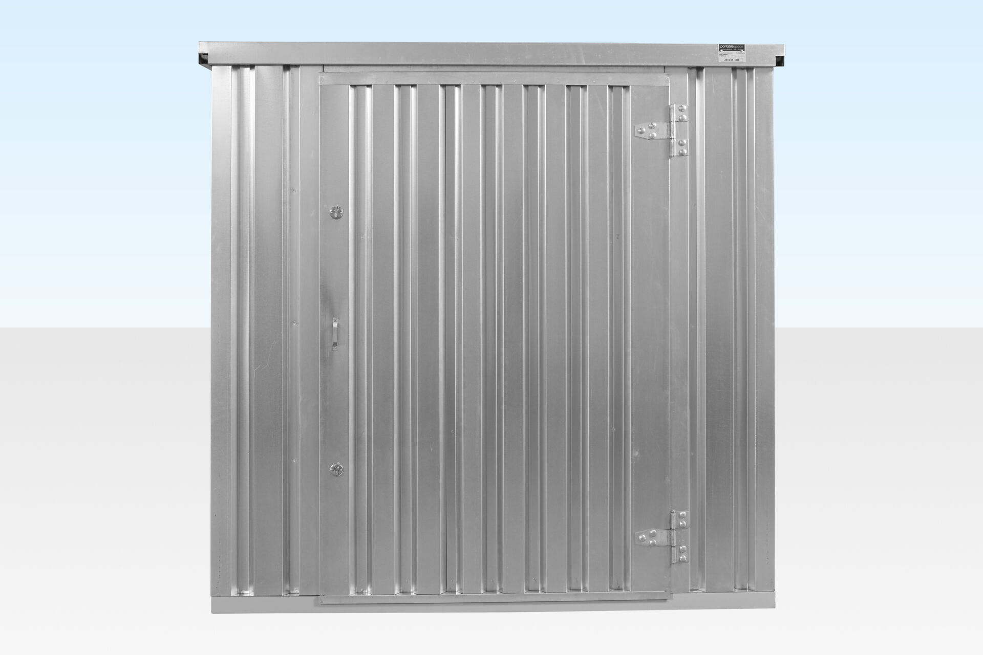4M X 2.1M FLAT PACK CONTAINER STORE – GALVANISED - Image 4