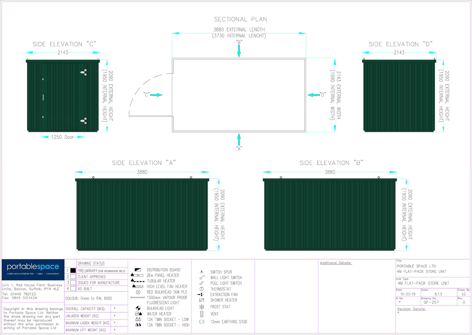 4M X 2.1M FLATPACKED STORE POWDER COATED - Image 5